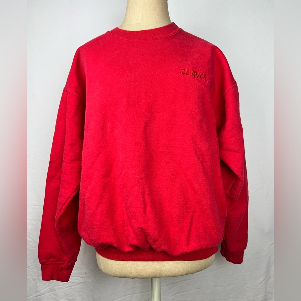 Vintage Hanes ultimate cotton "Curves" crewneck women's size M